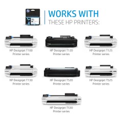 HP Ink Cyan No711 3-Pack